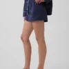 Pantaloncini da pigiama in popeline