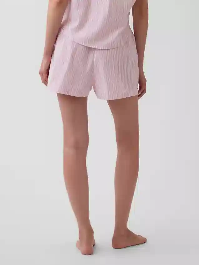 Pantaloncini da pigiama in popeline