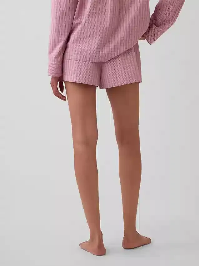 Pantaloncini da pigiama in popeline