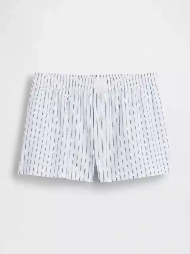Pantaloncini da pigiama in popeline