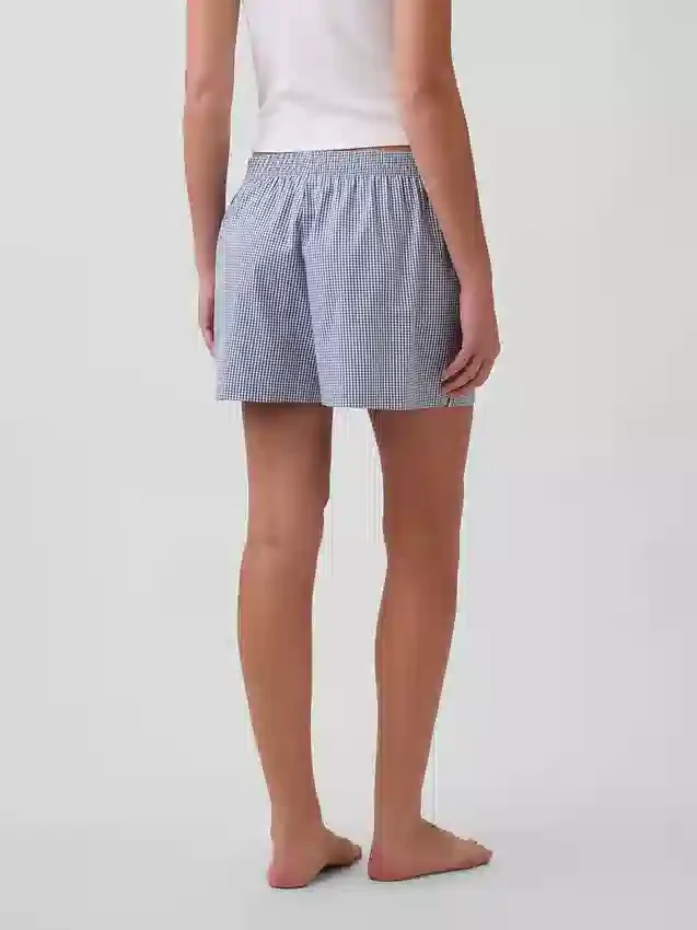 Pantaloncini da pigiama in popeline