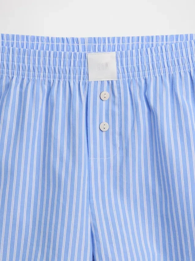 Pantaloncini da pigiama in popeline