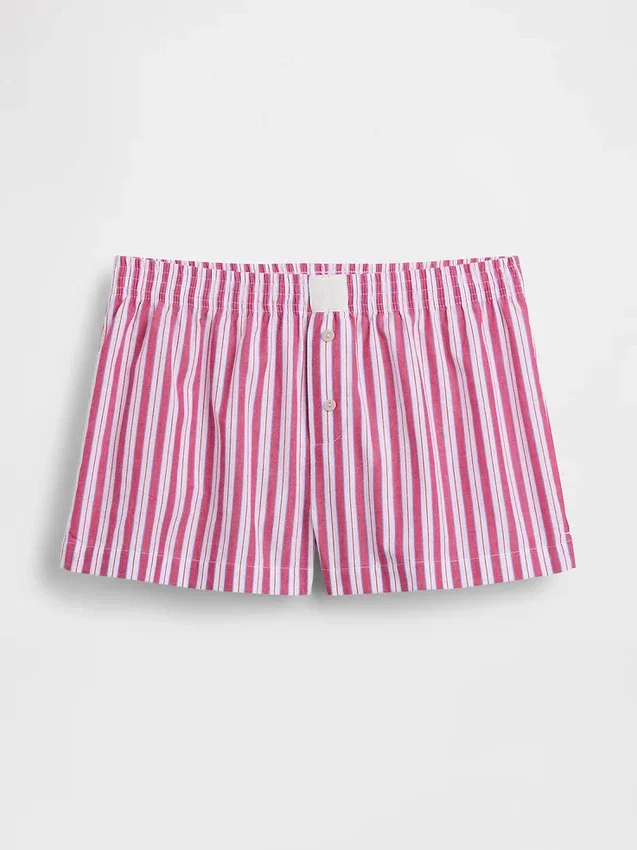 Pantaloncini da pigiama in popeline