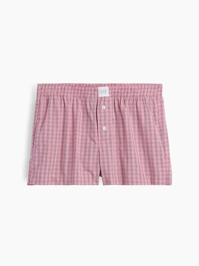 Pantaloncini da pigiama in popeline