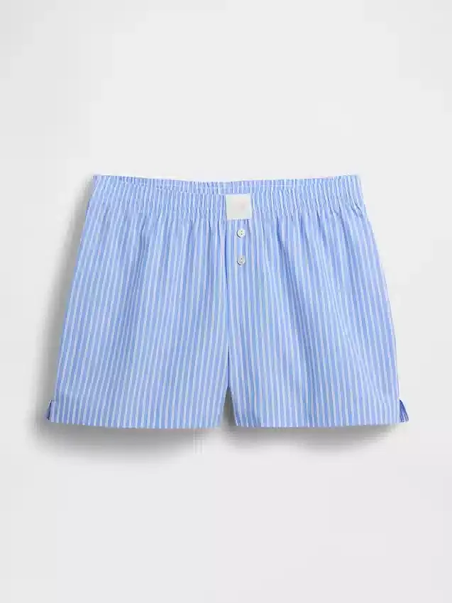 Pantaloncini da pigiama in popeline