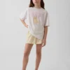 Pantaloncini da pigiama in popeline riciclato per bambini