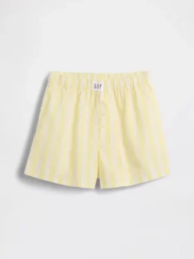 Pantaloncini da pigiama in popeline riciclato per bambini