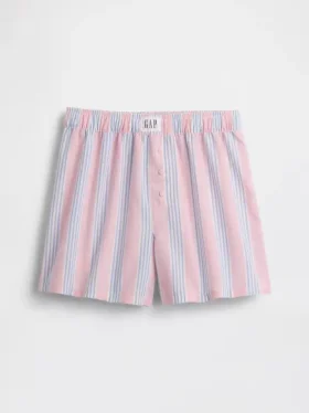 Pantaloncini da pigiama in popeline riciclato per bambini