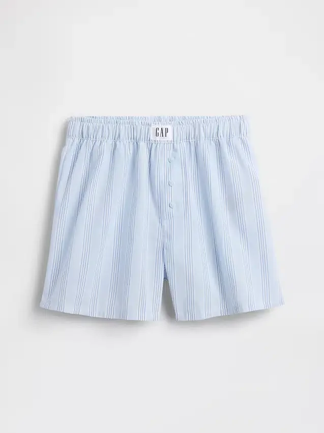 Pantaloncini da pigiama in popeline riciclato per bambini