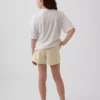 Pantaloncini da pigiama in popeline riciclato per bambini