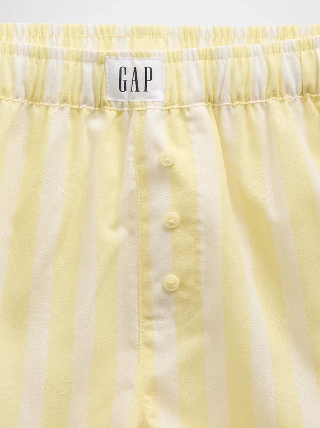 Pantaloncini da pigiama in popeline riciclato per bambini