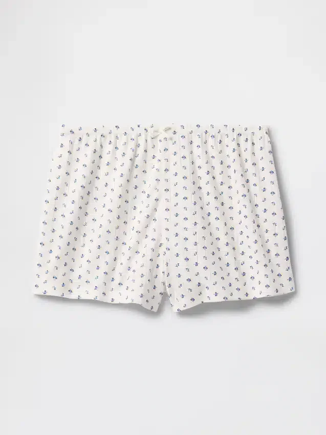 Pantaloncini da pigiama in punto traforato