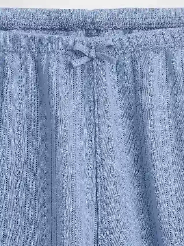 Pantaloncini da pigiama in punto traforato