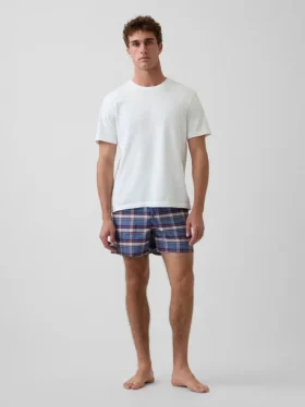 Pantaloncini da pigiama in tessuto Oxford
