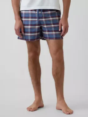 Pantaloncini da pigiama in tessuto Oxford
