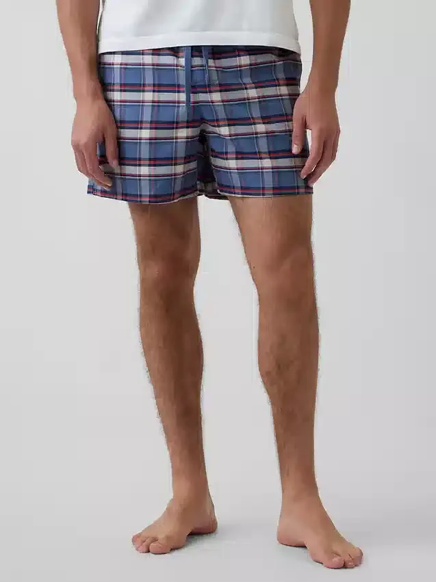 Pantaloncini da pigiama in tessuto Oxford