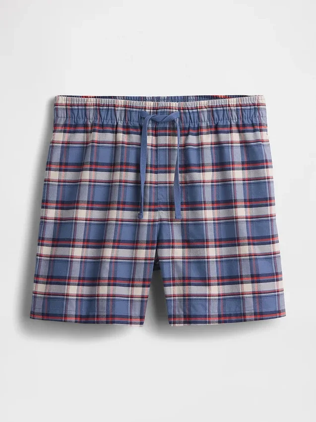 Pantaloncini da pigiama in tessuto Oxford