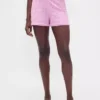 Pantaloncini da pigiama leggeri in CashSoft con motivo a cuori in punto Pointelle