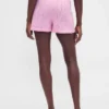 Pantaloncini da pigiama leggeri in CashSoft con motivo a cuori in punto Pointelle