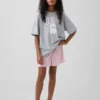 Pantaloncini da pigiama per bambini in punto traforato riciclato