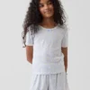Pantaloncini da pigiama per bambini in punto traforato riciclato