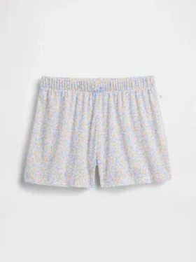 Pantaloncini da pigiama per bambini in punto traforato riciclato
