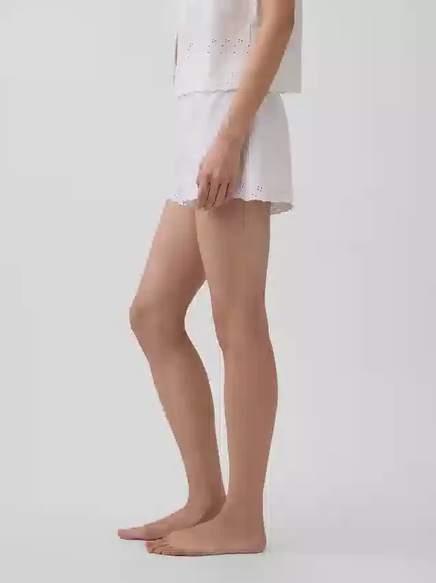 Pantaloncini da pigiama ricamati