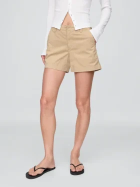 Pantaloncini Downtown color kaki da 4″