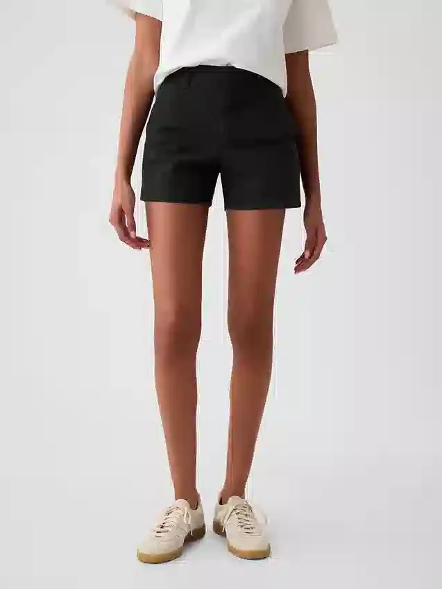 Pantaloncini Downtown color kaki da 4"