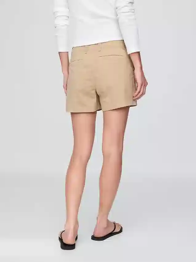Pantaloncini Downtown color kaki da 4"