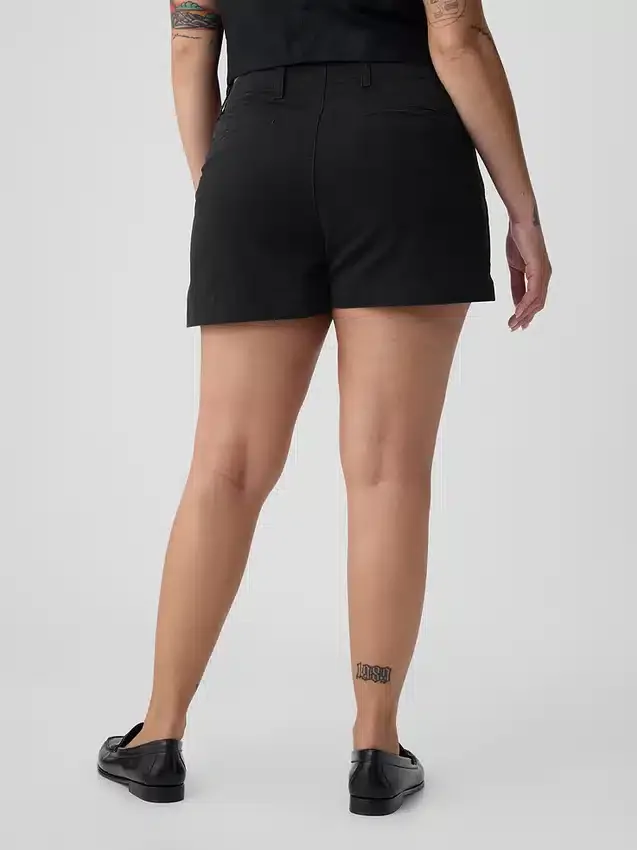 Pantaloncini Downtown color kaki da 4"