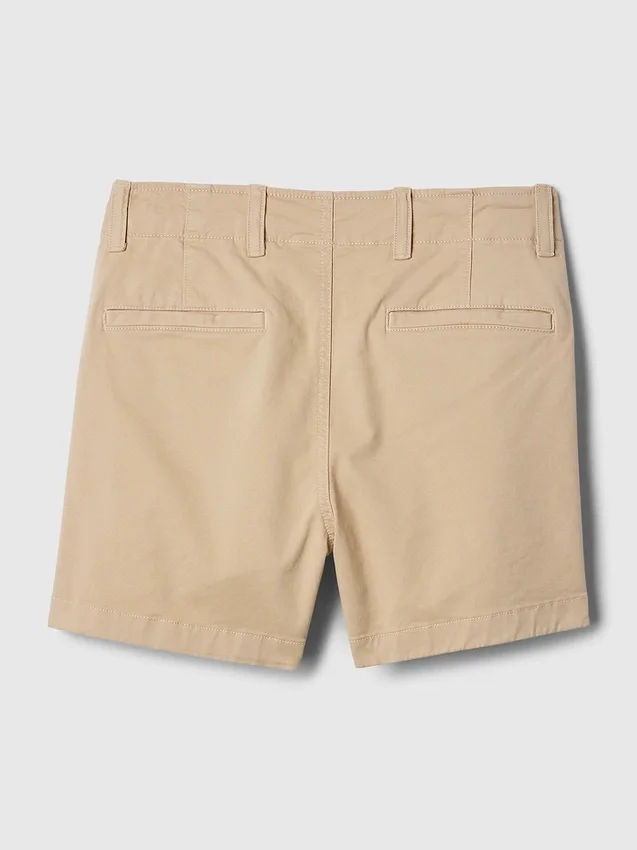 Pantaloncini Downtown color kaki da 4"