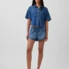 Pantaloncini Easy Dolphin in denim ultra morbido a vita media