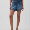 Pantaloncini Easy Dolphin in denim ultra morbido a vita media