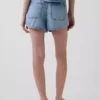 Pantaloncini Easy Dolphin in denim ultra morbido a vita media