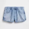 Pantaloncini Easy Dolphin in denim ultra morbido a vita media