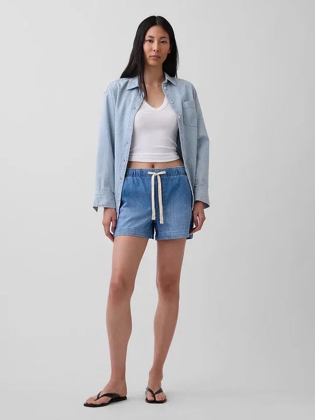 Pantaloncini Easy in denim da 4"