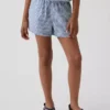Pantaloncini facili da indossare in misto lino e cotone a quadretti per bambini