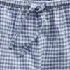 Pantaloncini facili da indossare in misto lino e cotone a quadretti per bambini
