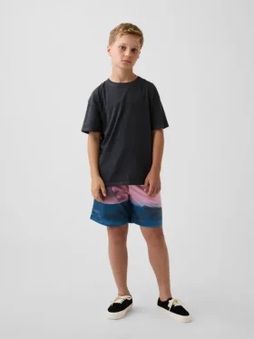 Pantaloncini GapFit da bambino in rete riciclata da 6"