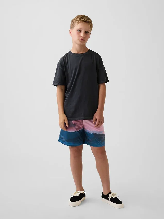 Pantaloncini GapFit da bambino in rete riciclata da 6"