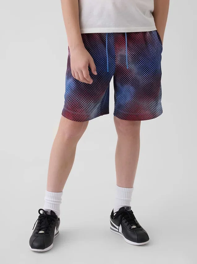 Pantaloncini GapFit da bambino in rete riciclata da 6"