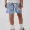 Pantaloncini GapFit da bambino in rete riciclata da 6"