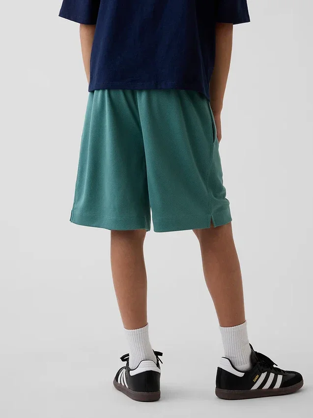 Pantaloncini GapFit da bambino in rete riciclata da 6"