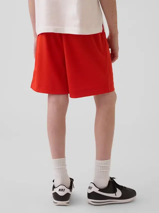 Pantaloncini GapFit da bambino in rete riciclata da 6"