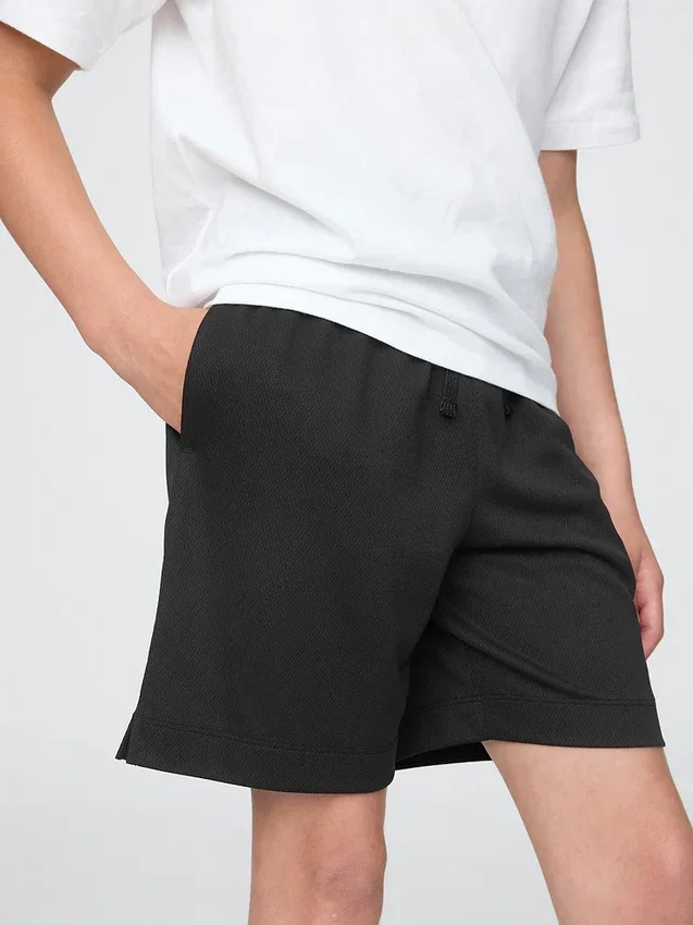 Pantaloncini GapFit da bambino in rete riciclata da 6"