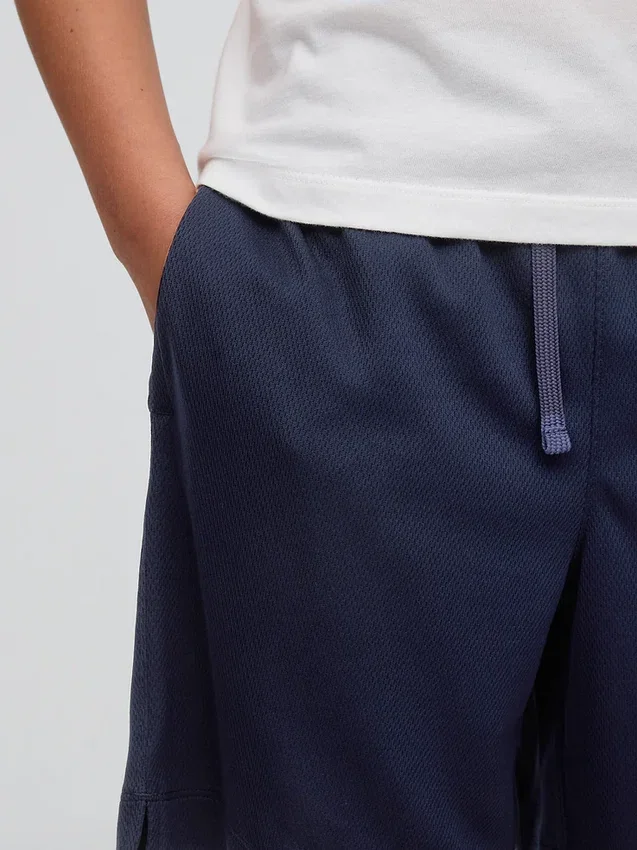 Pantaloncini GapFit da bambino in rete riciclata da 6"