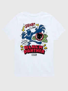 Pantaloncini grafici a maniche corte per bambini "Marvel Black Panther Doodle"