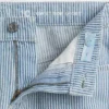 Pantaloncini in denim a righe a vita bassa per bambini