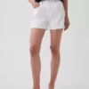 Pantaloncini in denim a vita alta (3,5") dal taglio dritto e morbido